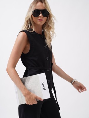 Arben Boutique Kuşaklı Dokuma Yelek