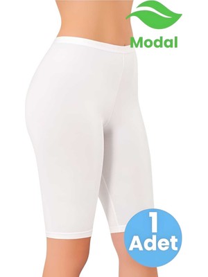 Tezzgelsin Kadın Jakarlı Modal Kumaş Diz Üstü Tayt