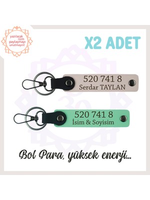 Yeşil-Pudra, Size Özel Tasarım, Manevi Güç Verebilen, Hediye Için Ideal, Anahtarlık Set 5207418 Kod