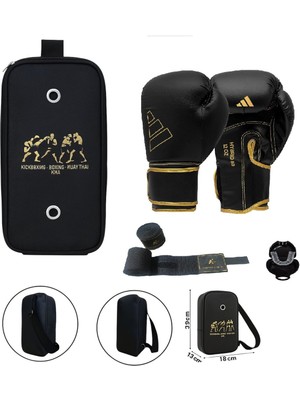 ADIH80 HBYRID80 Boks Eldiveni Kick Boks Muay Thai Eldiveni 3'lü Set ve Eldiven Taşıma Çantalı