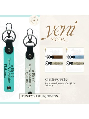 Miawiki Motor Severlere, Isim Plaka ve B Rh (+) Yazılı Özel Tasarım X2 Anahtarlık, Hediye , Beyaz-Turkuaz-Sk