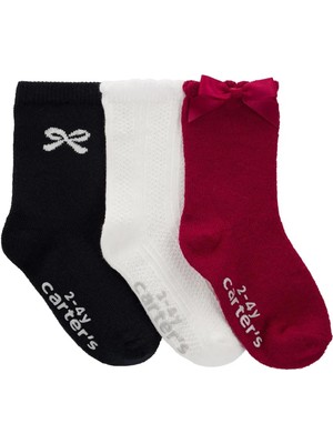 Carter's Küçük Kız Çocuk Çorap Set 3'lü Paket