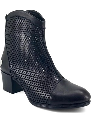 Mammamia 7305 Hakiki Deri Günlük Kadın Ayakkabı-Siyah