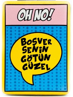 Palto Tasarım Boşver Senin Götün Güzel! Cep Çanta Makyaj Aynası - Kompakt Cep Aynası