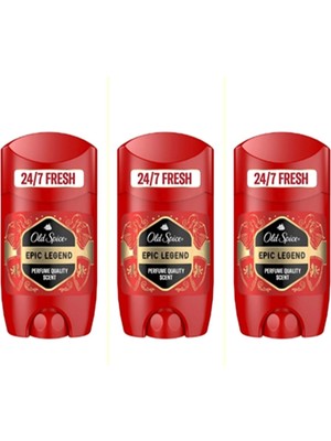 Old Spice Epic Legend Erkek Deodorant Stick 50 ml x 3 Adet