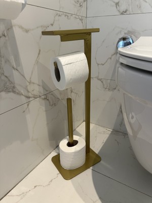 Lilyum Yedekli Aksesuarlıklı Tuvalet Kağıtlık