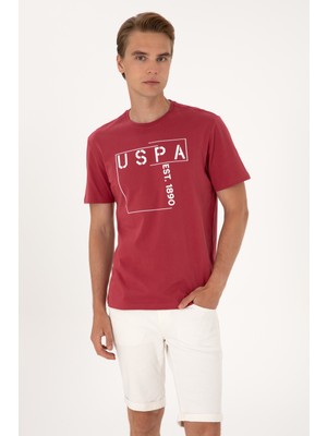 U.S. Polo Assn. Erkek Regular Fit Vişne Bisiklet Yaka Tişört 50306908-VR223