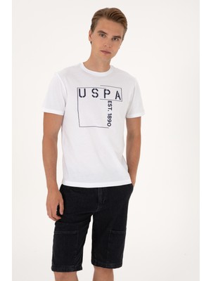 U.S. Polo Assn. Erkek Regular Fit Beyaz Bisiklet Yaka Tişört 50306908-VR013