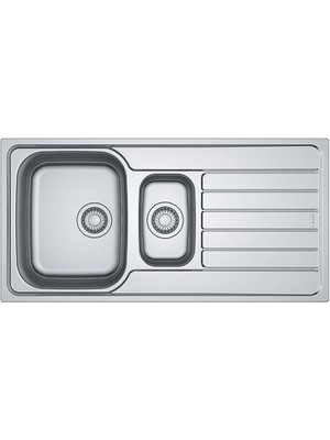 Franke Skx 651 Paslanmaz Çelik Evye, Sağdan Damlalıklı, 1,5 Hazne, 100X50CM