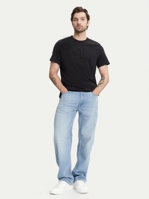 Calvin Klein Jeans Ss 20S Ck Deboss Mono Graphıc Te Erkek Siyah T-Shirt LV04RC824G-UB1