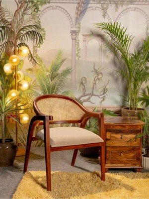 Gazzini Furniture Eliza Hazeranlı Ahşap Bohem Sandalye