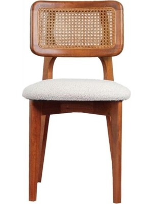 Gazzini Furniture Zeus Hazeranlı Ahşap Bohem Sandalye