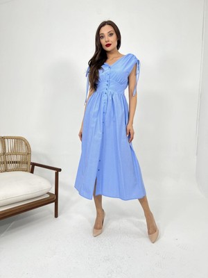 Ahes Shopping 5486 Elbise-Dallas Çizgili