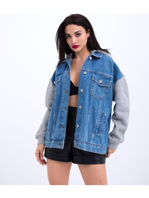 Ahes Shopping 6712 Kot Ceket-Mavi