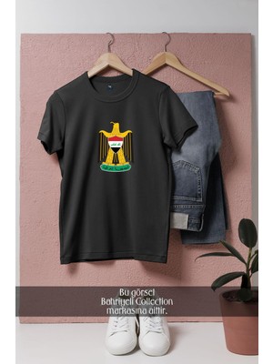 Oversize Iraq War Coat Of Arms Of Iraq  Tasarımlı Unisex T-Shirt