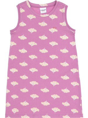 U.S. Polo Assn. Kız Çocuk Fuşya A-Form Bisiklet Yaka Örme Elbise 50306255-VR023