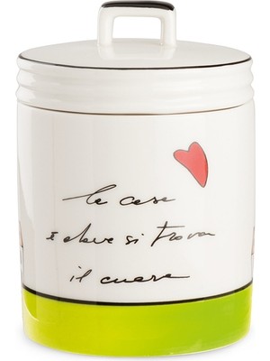 Egan Italy Le Casette Kavanoz Yeşil 9X12 cm