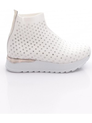 Dgn 560 Kadin Taş Işleme Örgülü Sneaker Ayakkabi
