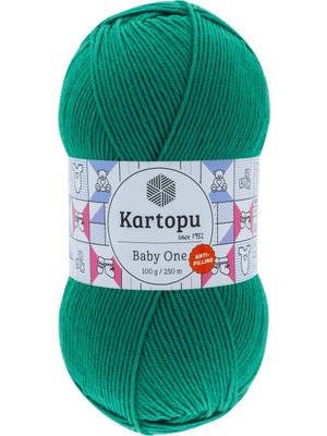 Kartopu 5 Adet Baby One  %100 Anti-Pilling Bebek Ipi K414 Zümrüt Yeşili