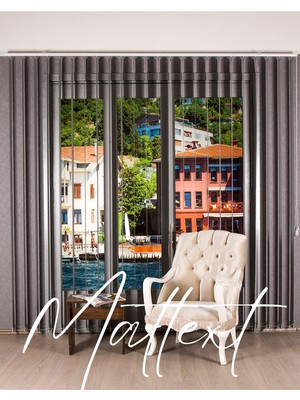 Gri Kumaş Dikey Perde  Döndürülebilen Tam Açık Ya Da Tam Kapalı   Kumaş Dikey