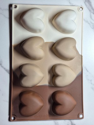 Kalp Şeklinde Isıya Dayanıklı Silikon Kek, Mum, Sabun Kalıbı -   El Sanatları, Ev Dekorasyonu