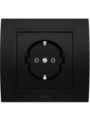 Zena Vantablack Topraklı Priz+ Çerçeve Dahil