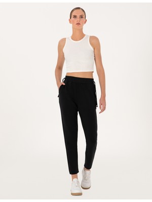 Pierre Cardin Kadın Siyah Regular Fit Modal Karışımlı Eşofman Altı 50306570-VR046