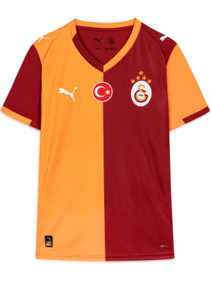 Puma Galatasaray 25/26 Erkek İç Saha Forması Kırmızı Turuncu Renkli L Beden Performans Teknolojisi
