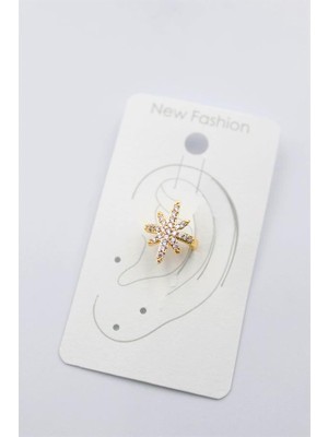 Royaleks Design Kutup Yıldızı Kıkırdak Küpe - Altın