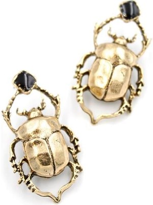 Böcek Küpe - Bronz