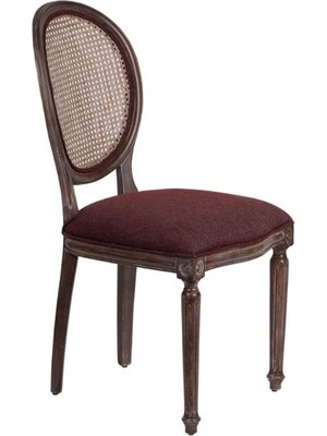 Gazzini Furniture Madalyon Hazeranlı Ahşap Klasik Sandalye