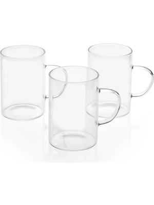 Decohandy 6'lı Cam Kupa 200 ml