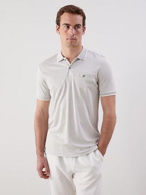 Polo Yaka Merserize Görünümlü Erkek Tişört  (S5)