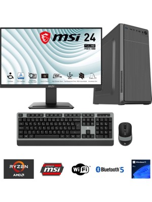 Go Gamer GA11D AMD Ryzen 5 7600 / 64GB DDR5 5200MHz / 1TB NVMe m.2 SSD / MSI 24" 100Hz. / OEM Ev Ofis Paket