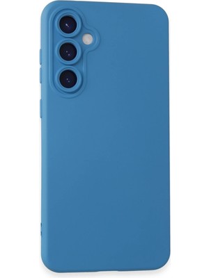 Samsung Galaxy S24 Kılıf Nano Içi Kadife Silikon - Mavi