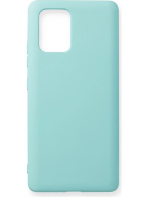 Samsung Galaxy A91 / S10 Lite Kılıf Nano Içi Kadife Silikon - Turkuaz