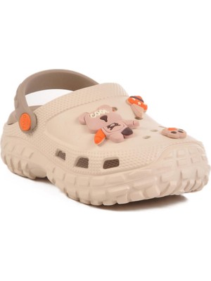 Çocuk Ekru Plaj Terliği Sabo Terlik 960