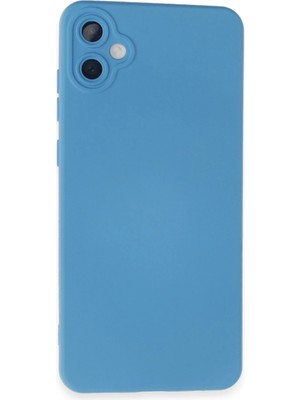 Newface Samsung Galaxy A05 Kılıf Nano içi Kadife Silikon - Mavi