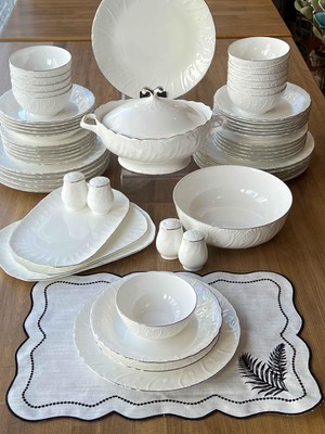 Yemek Takımı Tıffany Silver 58 Parça 12 Kişilik