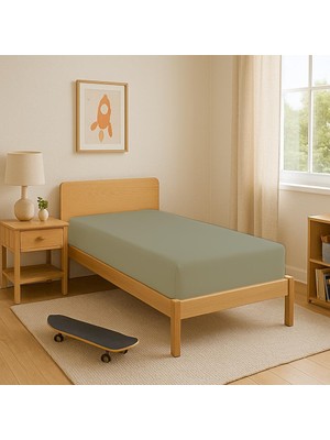 Avela Store 100 x 200CM Lastikli Çarşaf Seti Yeşil