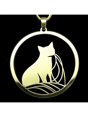 TabiTela 925 Ayar gümüş kolye kedi SM6315