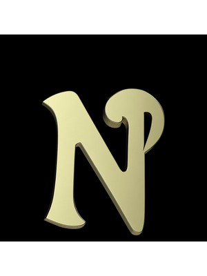 Tabitela 8 Ayar Altın Kolye Ucu Harf N   GM6144 0.5 gr