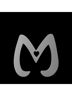 TabiTela 925 Ayar gümüş kolye Harf M   SM6124