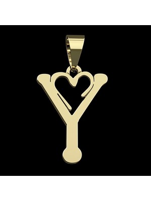 TabiTela 925 Ayar gümüş kolye Harf Y   SM6245