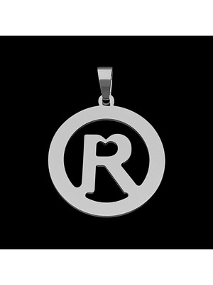 TabiTela 925 Ayar gümüş kolye Harf R   SM6182