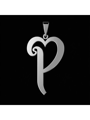 TabiTela 925 Ayar gümüş kolye Harf P   SM6154