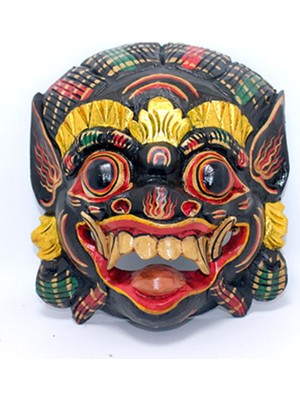 Duvara Asmalı Renkli Maske 22 cm Taru Merta-3