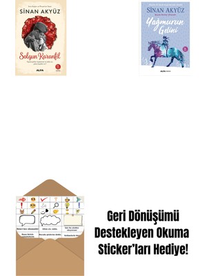 Solgun Karanfil + Yağmurun Gelini + Okuma Sticker'ları