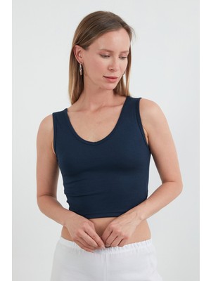 Basic Kaşkorse Kumaş V Yaka Body