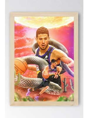 Devin Booker Çerçeveli Tablo - Basketbol Nba Posteri Tablo